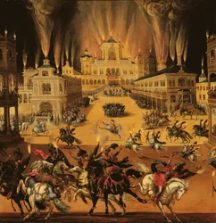 Feuerwerk, Detail, ca. 1640-41 (Detail)